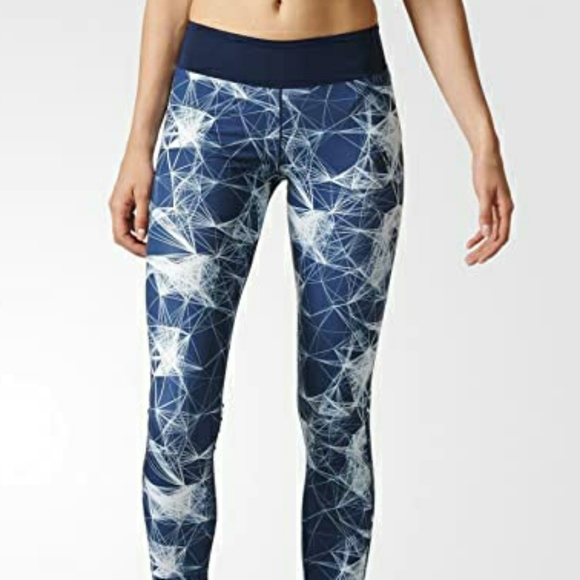 adidas Pants - Adidas Geometric Graphic 3/4 Running Tights